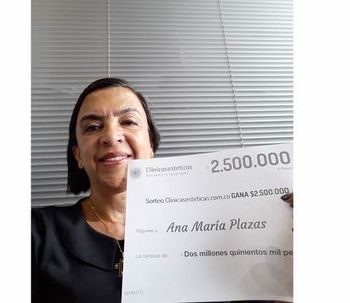 Anna María Plazas est la nouvelle gagnante du mois de Juillet !