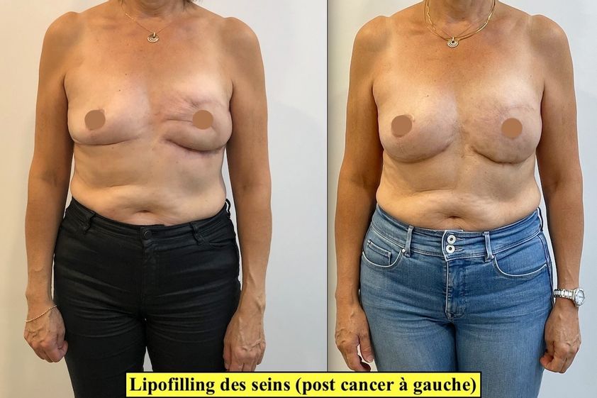 Reconstruction mammaire avant et après - 795611