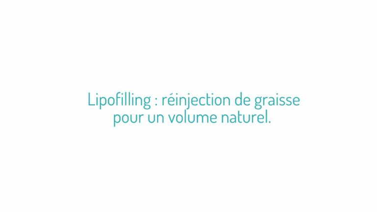 Lipofilling: réinjection de graisse pour un volume naturel.